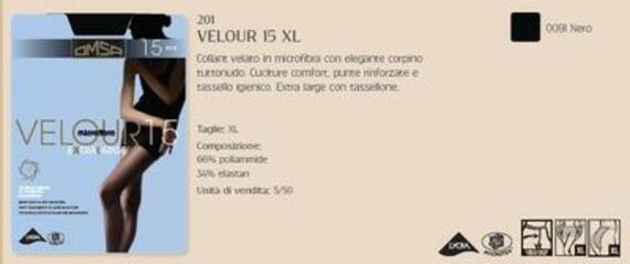 - VELOUR 15 XL COLLANT DONNA MICROFIBRA 201OM